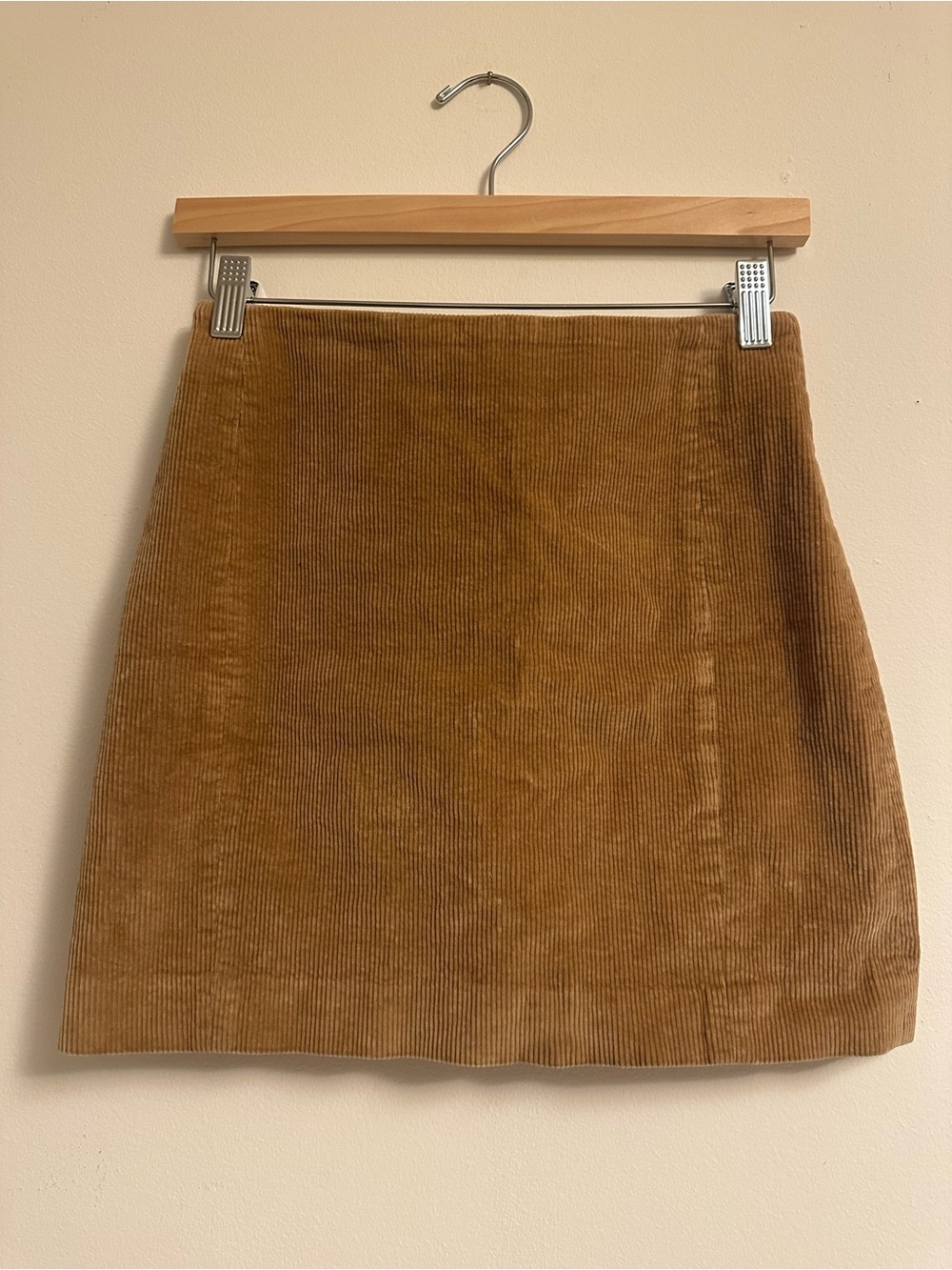 Aritzia Sunday Best Corduroy Mini Skirt in Camel Brown